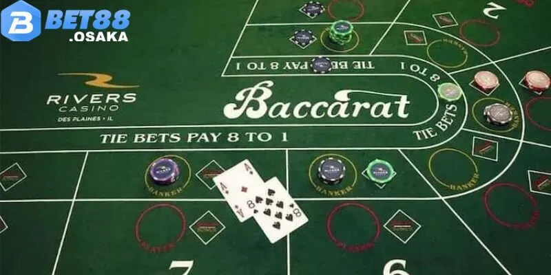 Baccarat bet88 có lối chơi đơn giản và tỷ lệ thắng cao