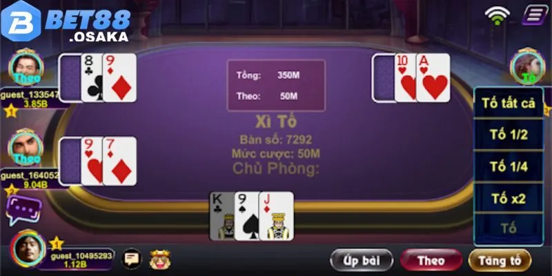Hướng Dẫn Cách Chơi Xì Tố BET88 Hiệu Quả 2025 - Tố Là Thắng 5 Quan sát đối thủ để đưa ra chiến thuật hợp lý